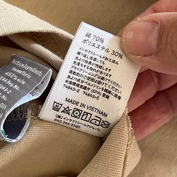 Insect Shield Men's UPF 30+ Dri-Balance Long Sleeve Pocket T-Shirt XXL Beige - Picture 7 of 9